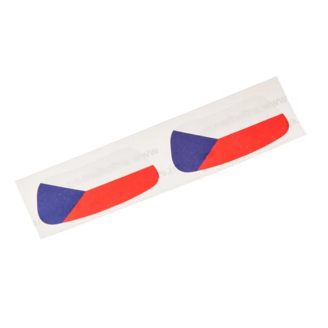 Czech flag face sticker CH Czech Hockey