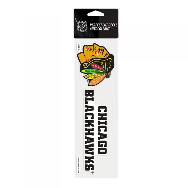 Samolepka 25 x 7,5 CHI Perfect Cut Decal TEAM Chicago Blackhawks