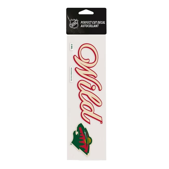 Sticker 25 x 7,5 MIN Perfect Cut Decal TEAM Minnesota Wild