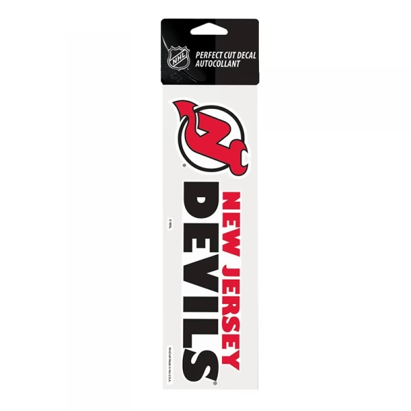 Samolepka 25 x 7,5 NJD Perfect Cut Decal TEAM New Jersey Devils