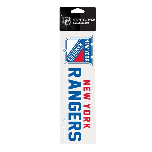 Samolepka 25 x 7,5 NYR Perfect Cut Decal TEAM New York Rangers