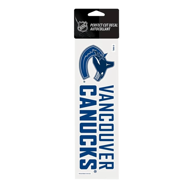 Samolepka 25 x 7,5 VAN Perfect Cut Decal TEAM Vancouver Canucks