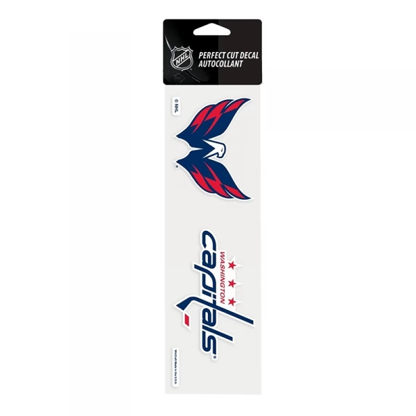 Samolepka 25 x 7,5 WAS Perfect Cut Decal TEAM Washington Capitals