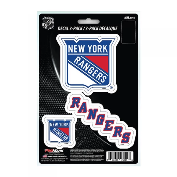 Set samolepek NYR Team Die-Cut Decal New York Rangers