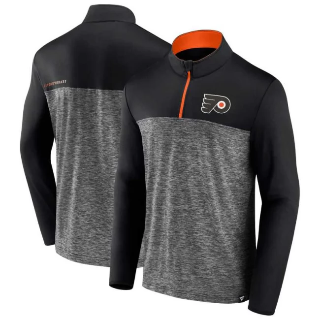 Mikina pánská PHI Mens Iconic Defender 1/4 Zip Philadelphia Flyers