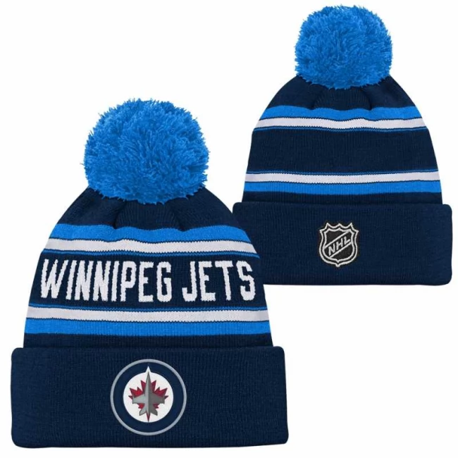 Kulich dětský WIN Wordmark Jacquard Cuff Pom Winnipeg Jets