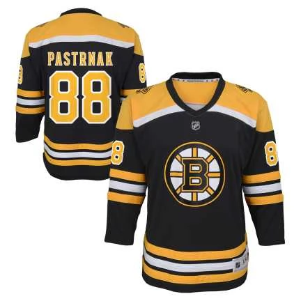 Kid's jersey BOS P88 David Pastrnak home replica Boston Bruins