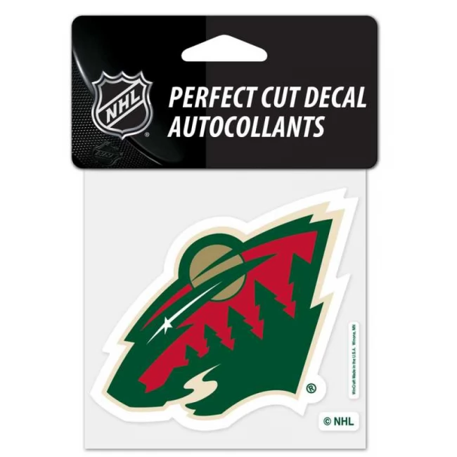 Samolepka MIN Perfect Cut Decal logo Minnesota Wild