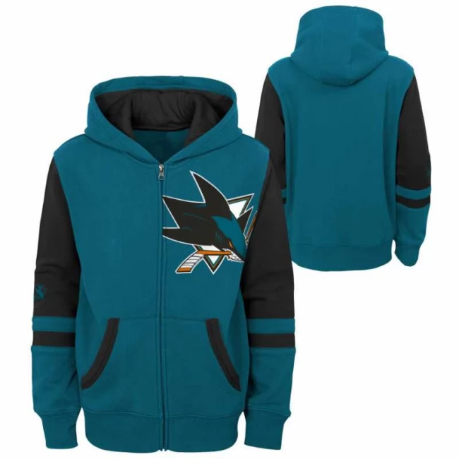 Mikina dětská SJS Faceoff Full Zip Fleece San Jose Sharks