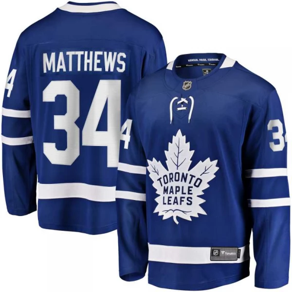 Jersey TOR M34 Matthews Breakaway Player Toronto Maple Leafs