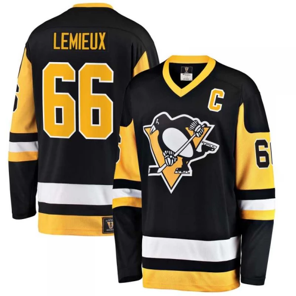 Dres vintage PIT L66 Lemieux Breakaway Player Pittsburgh Penguins