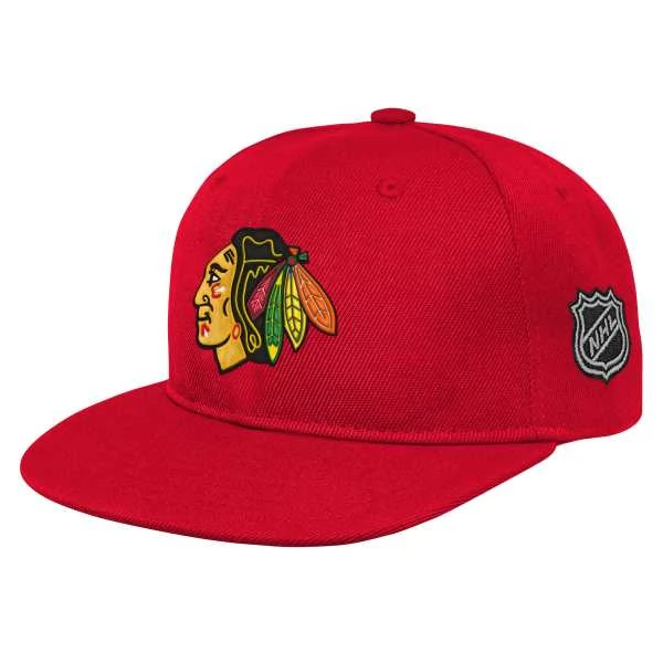 Kšiltovka dětská Snap CHI Logo Flatbrim Chicago Blackhawks