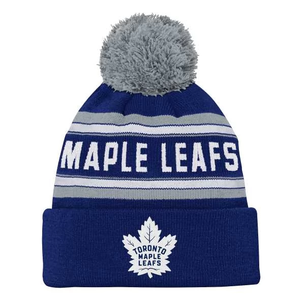 Kulich Junior TOR Jacquard Cuffed Knit With Pom Toronto Maple Leafs