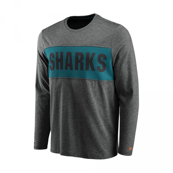 Tričko pánské SJS Iconic Back to Basics LS San Jose Sharks