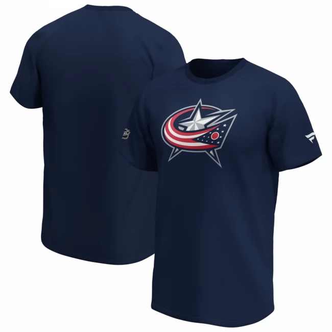 Tričko pánské CBJ Iconic Back to Basics LS Columbus Blue Jackets