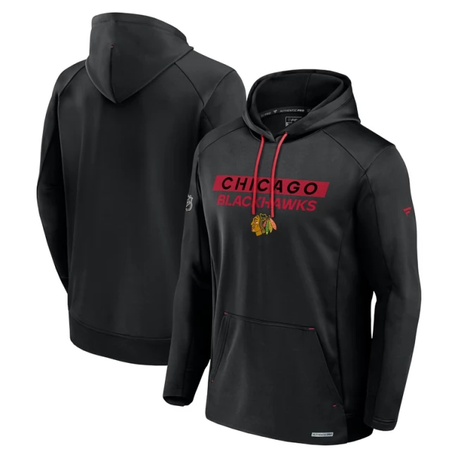 Mikina pánská CHI AP Rink Poly fleece Pullover Hood Chicago Blackhawks