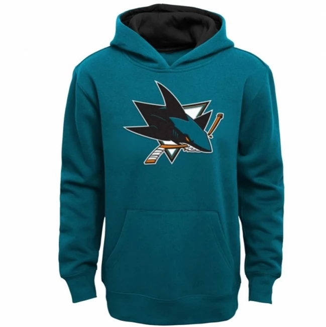 Mikina dětská SJS prime PO FLC Hood San Jose Sharks