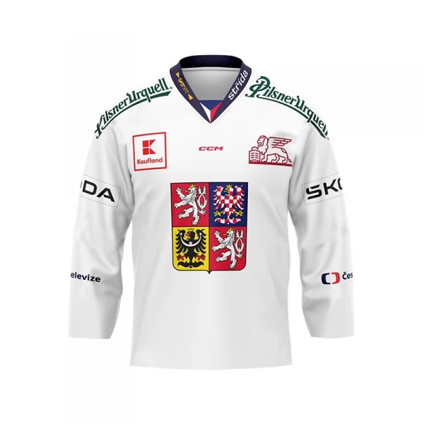 Original jersey 24/25 with ad and Czech national emblem bílý CH