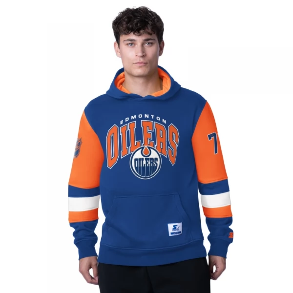 Mikina pánská EDM End Zone fleece hoodie Edmonton Oilers