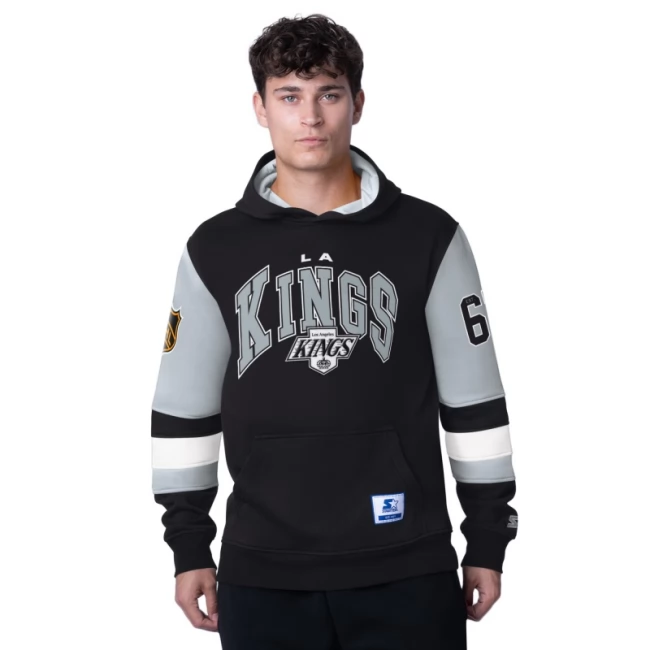 Mikina pánská LAK End Zone fleece hoodie Los Angeles Kings