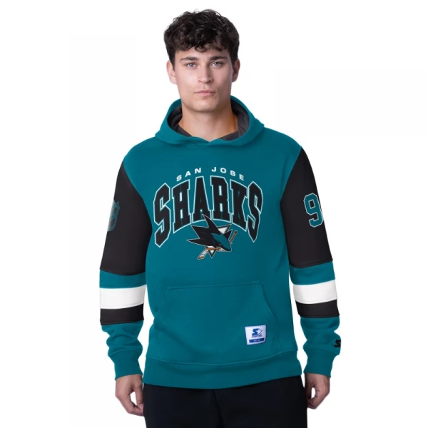 Mikina pánská SJS End Zone fleece hoodie San Jose Sharks