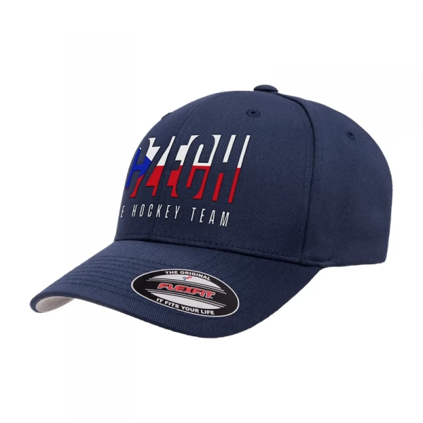 Cap for adults Flag navy Czech hockey