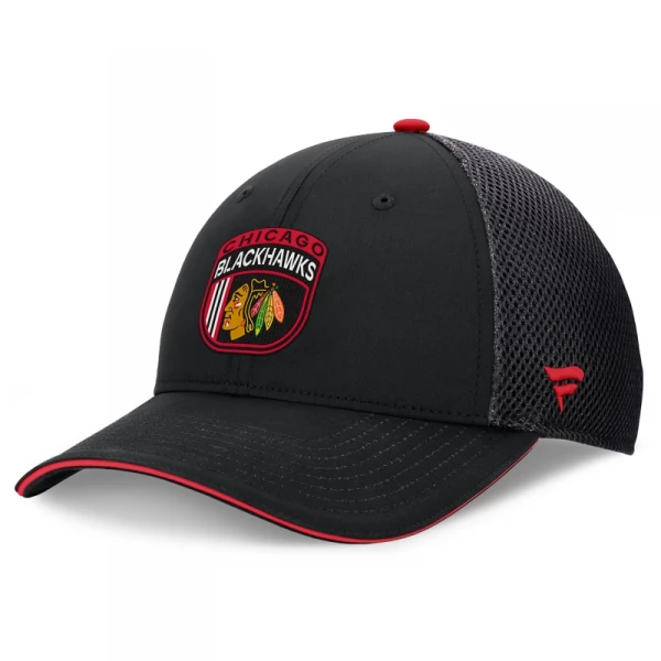 Cap CHI 24 Authentic Pro Draft Structured Trucker Chicago Blackhawks